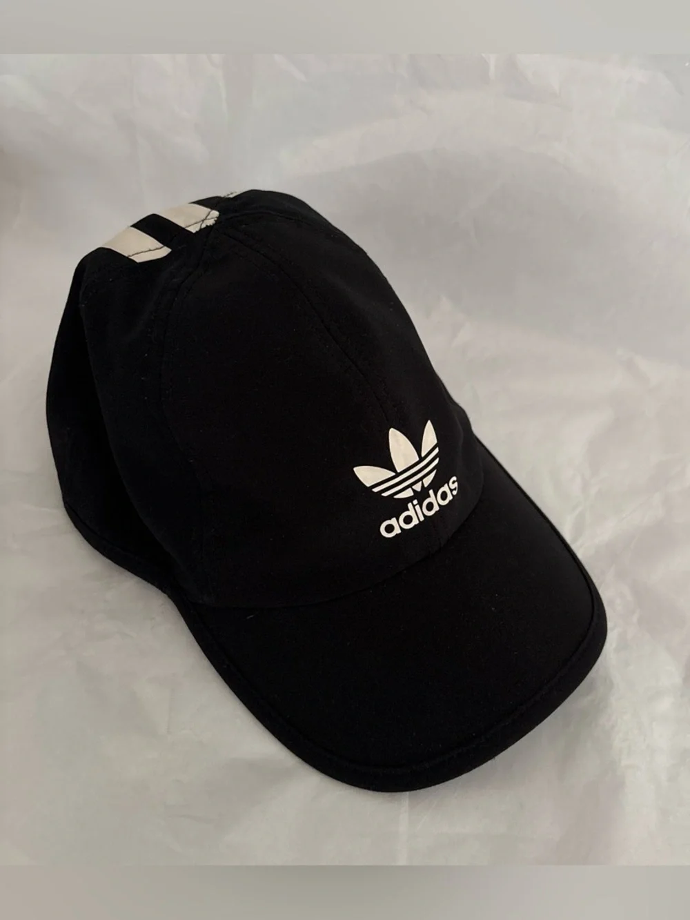 adidas Black and White Trefoil Cap